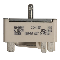 Switch de elemento pequeño para cocina Frigidaire 316436000